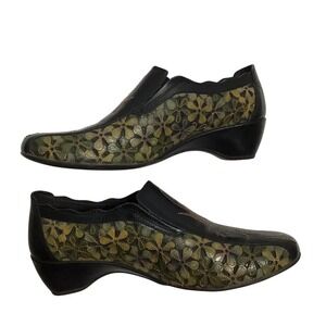 Pikolinos Women's Leather Slip On‎ Shoes EU 37 US 6.5 Embroidered Comfort